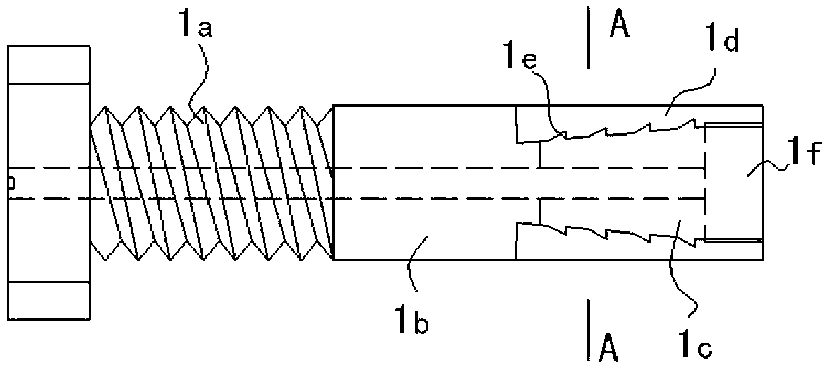 Bracing type single-edge bolt fastener