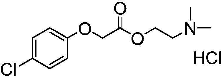 Preparation method of meclofenoxate hydrochloride