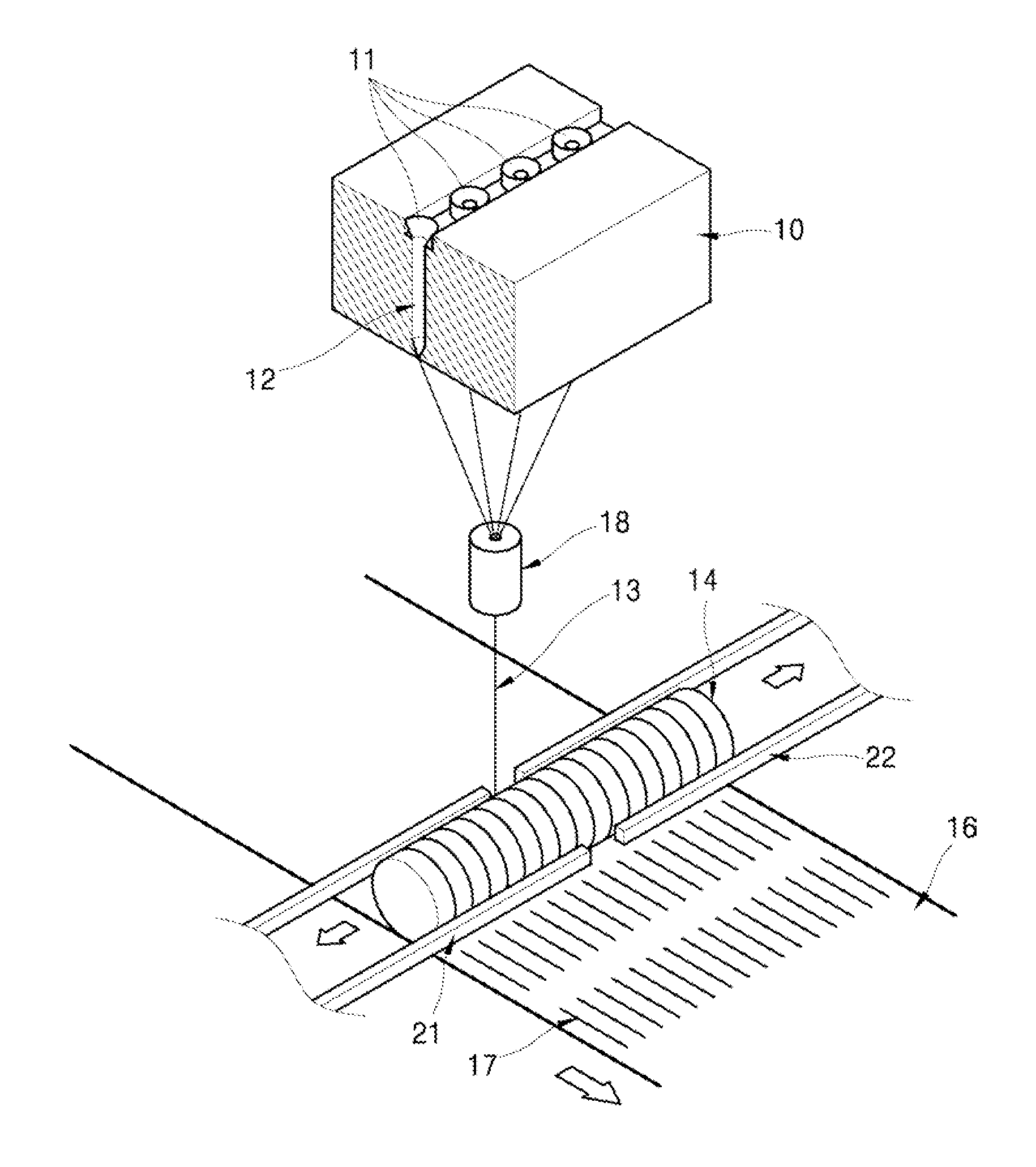 Apparatus for producing pitch-based chopped carbon fiber and producing method of the chopped fiber