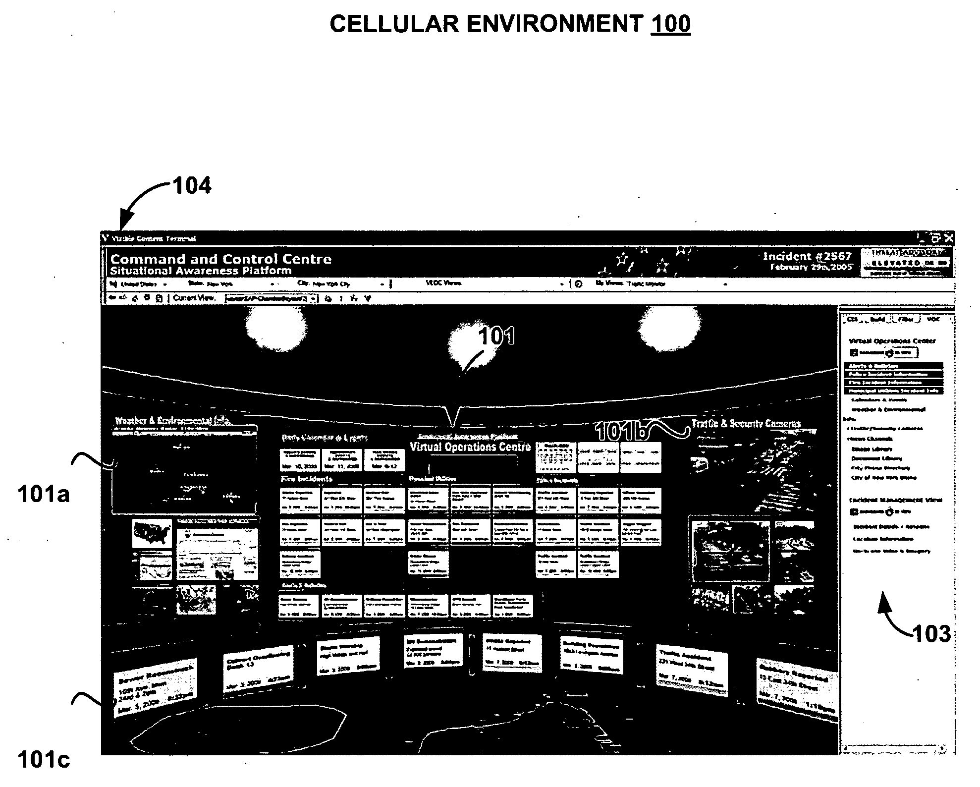 Cellular user interface