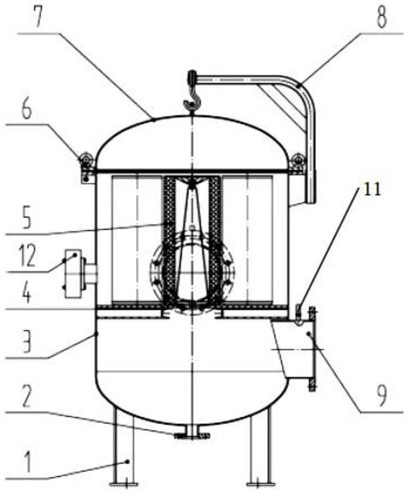 Gas dust removal device