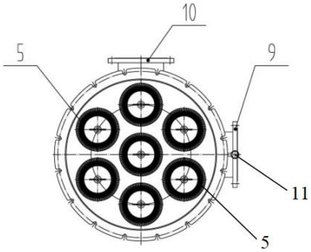 Gas dust removal device