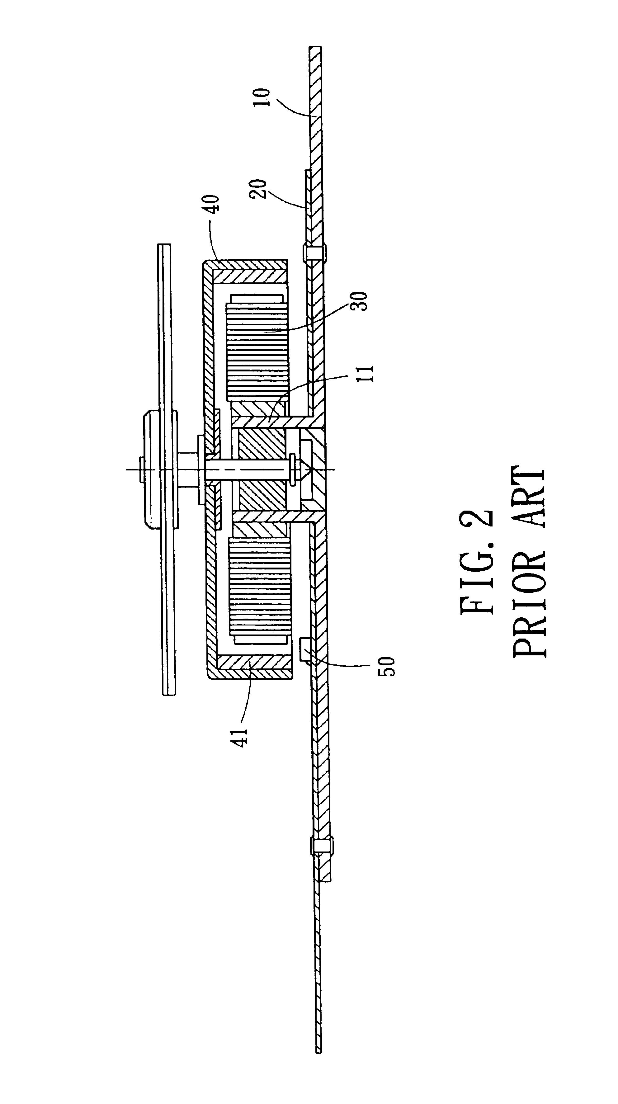 Combination structure of a motor