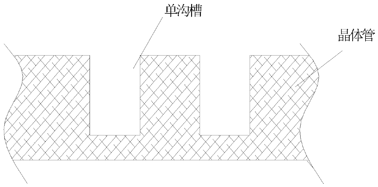 Process for generating multi-step trench transistor by using silicon nitride isolation layer