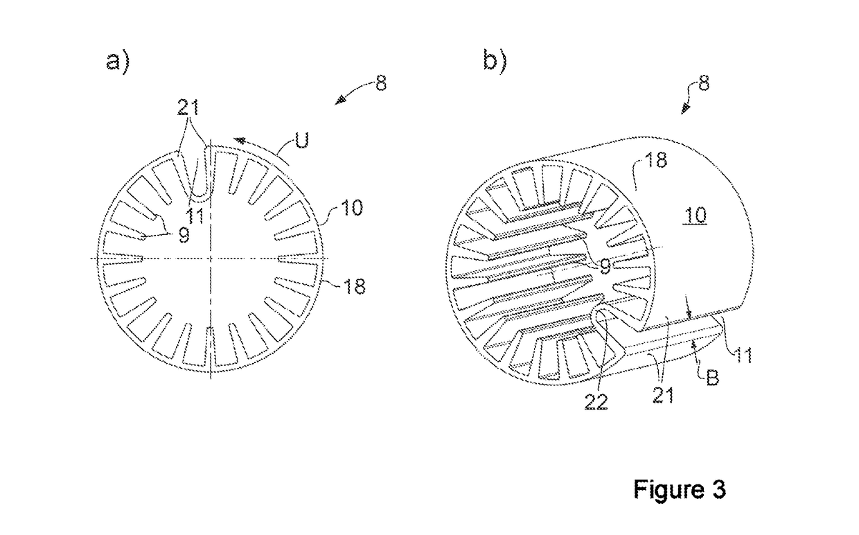 Hollow shaft arrangement