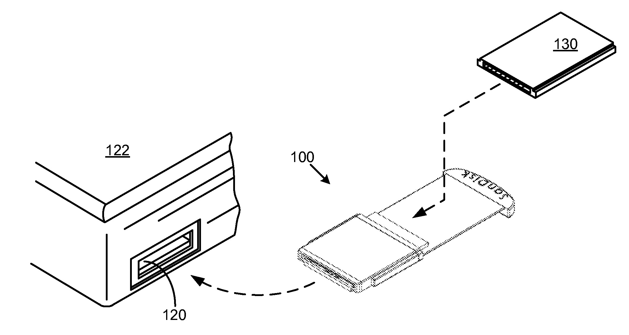 Memory card for an expresscard slot