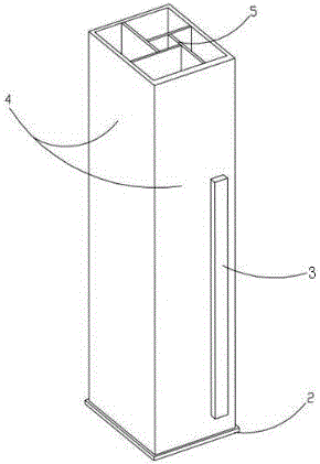 Novel hydraulic machine stand column structure