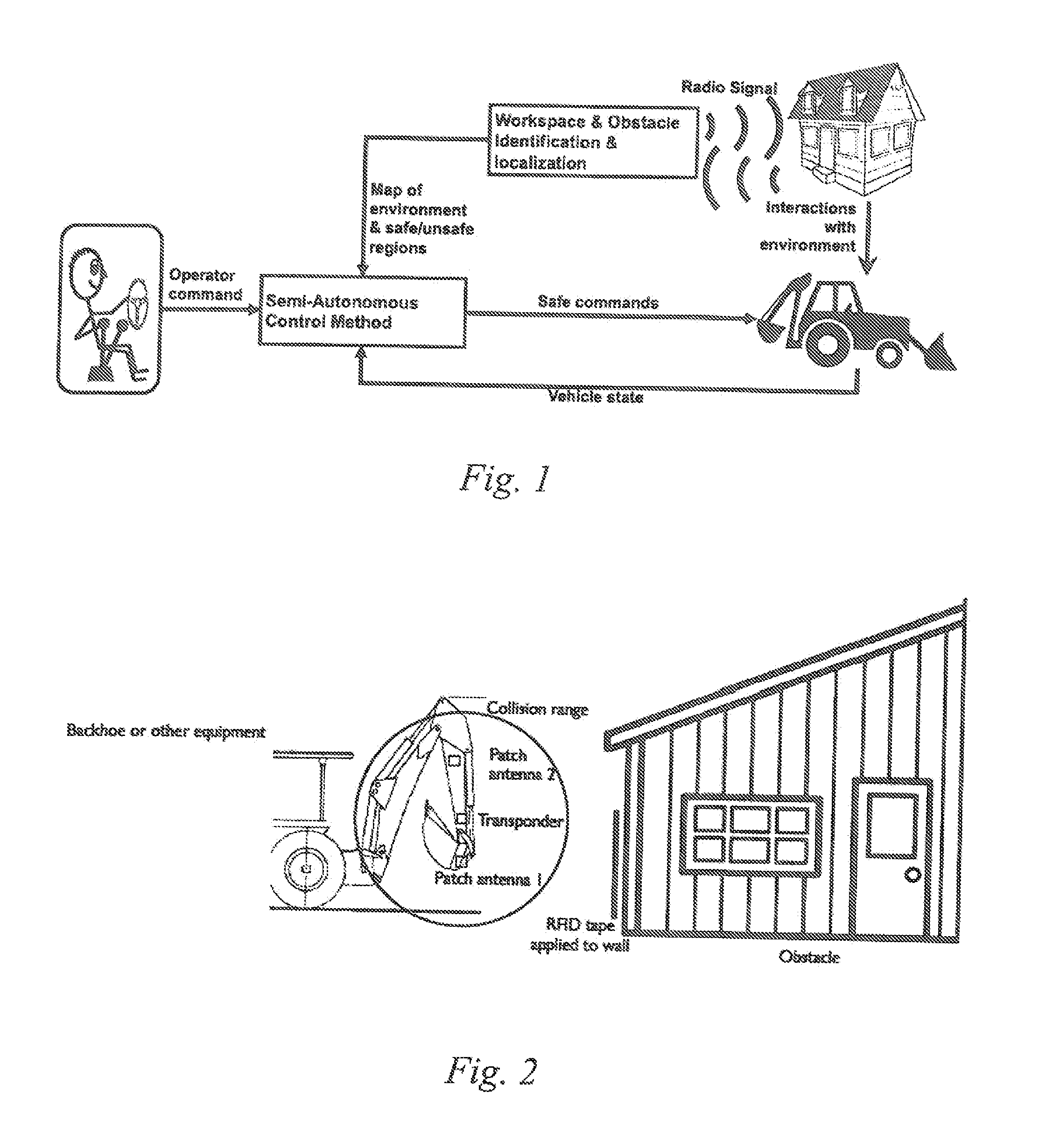 Radio-enabled collision avoidance system