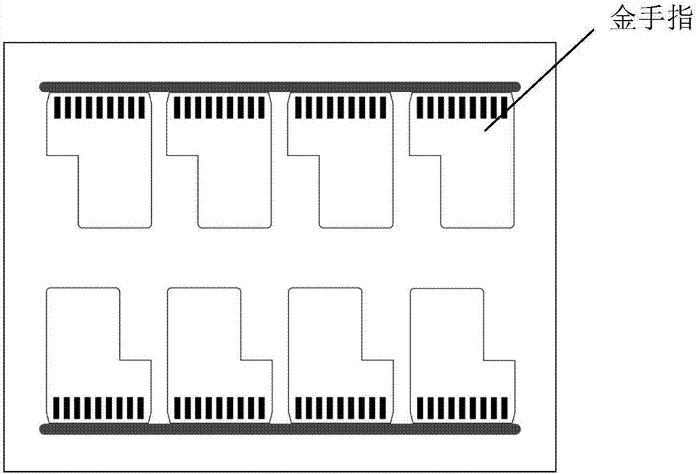 Method and device for preparing golden finger circuit board