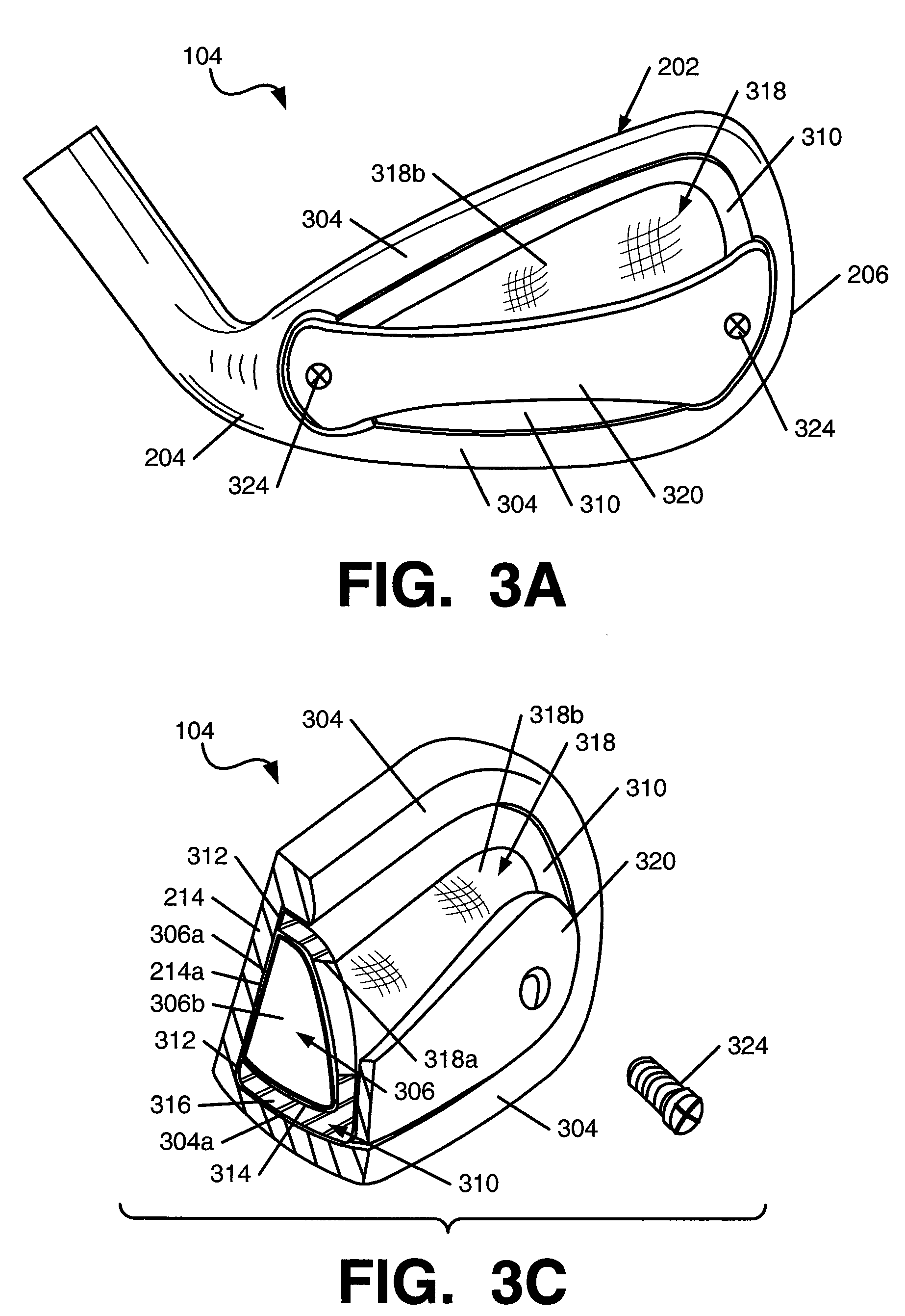 Golf clubs and golf club heads having fluid-filled bladders and/or interior chambers