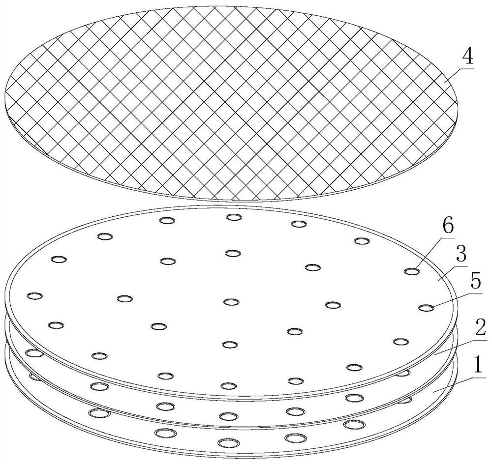 Porous groove white pad for polishing and grinding and production method