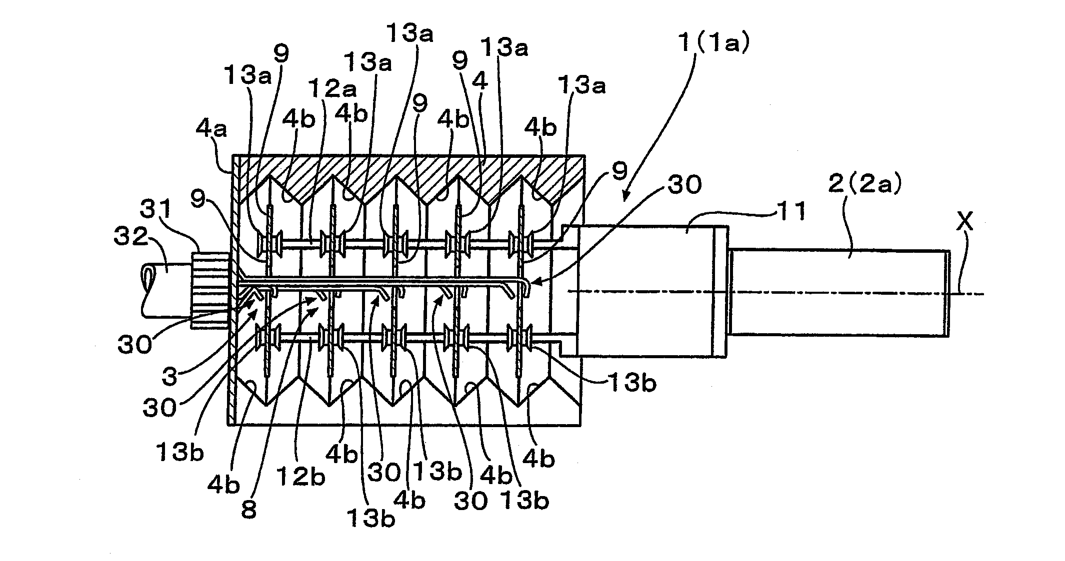 Disc drying device and disc drying method