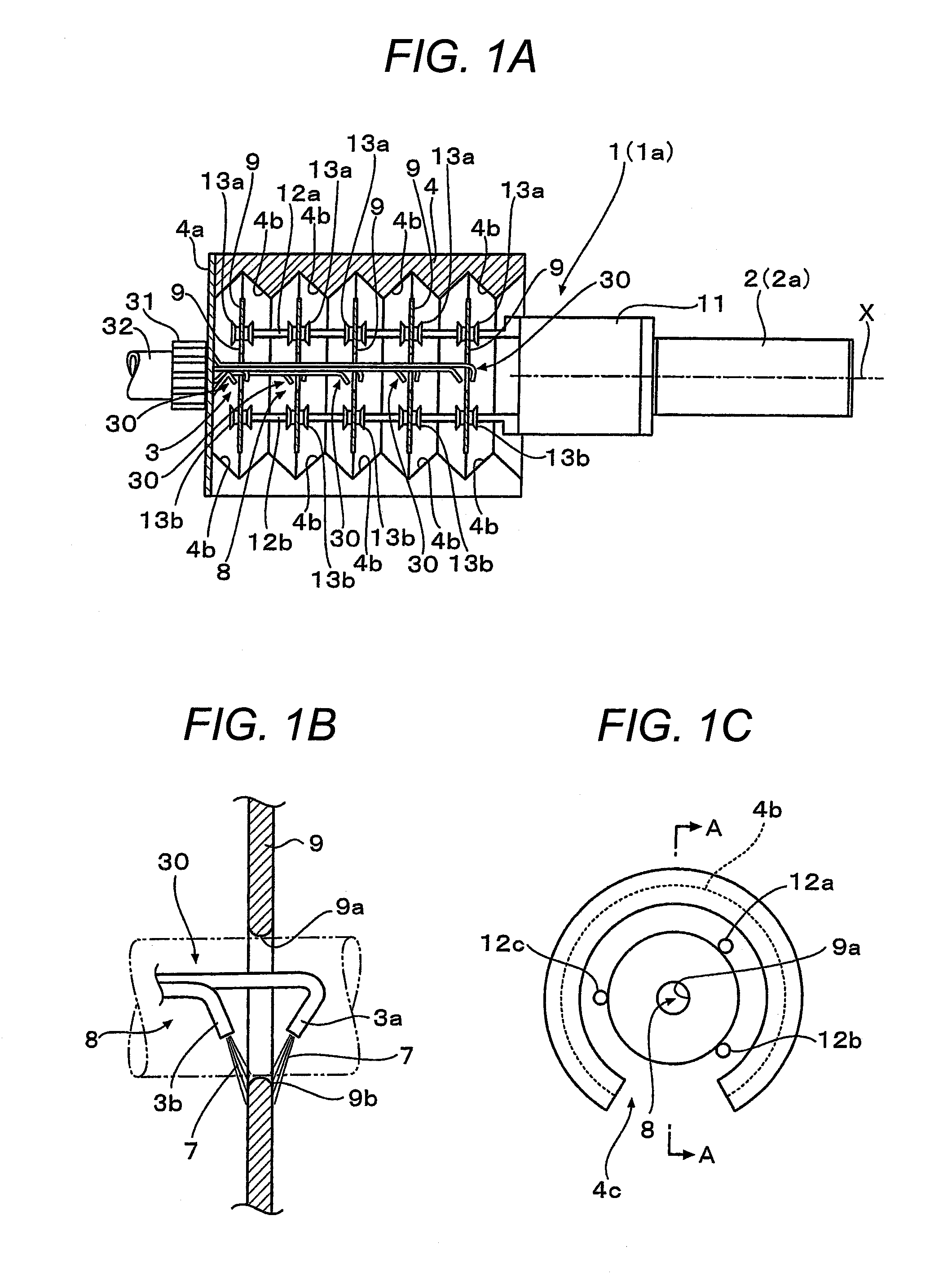 Disc drying device and disc drying method