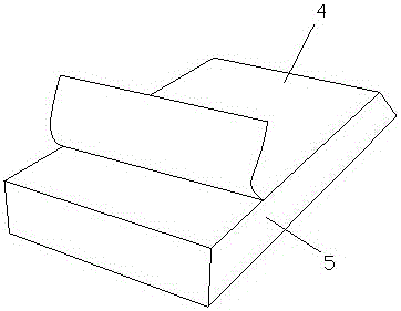 Gene fusion reaction adhesion type wet-applied waterproof coiled material and method for constructing same