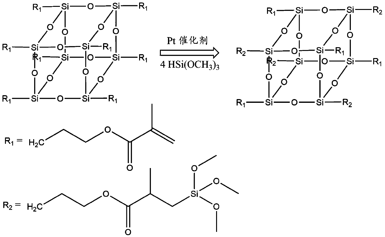 Interpenetrating network structure polymer of silicone rubber-fluorocarbon coating and preparation method thereof