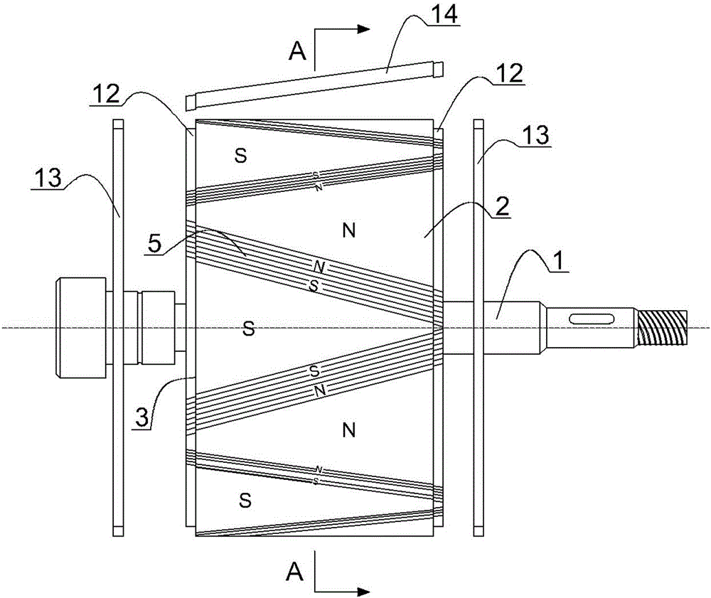 Novel high efficiency double excitation brush generator