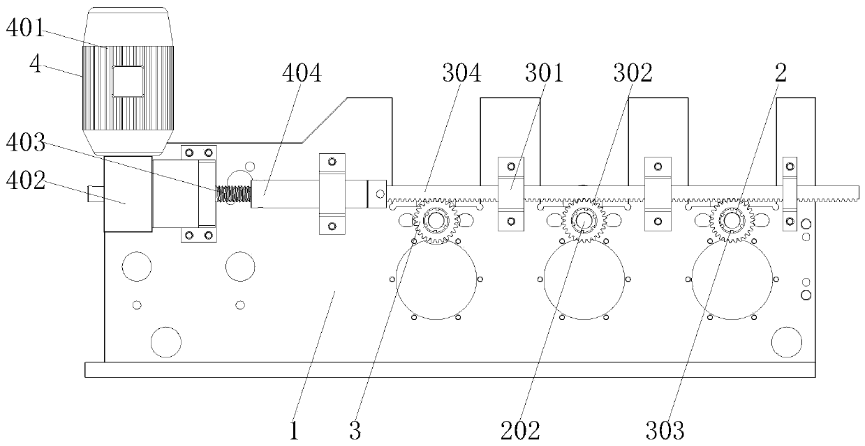 Turnover mechanism of numerical control CZ all-in-one machine