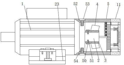 Energy-saving asynchronous motor with dustproof and heat dissipation functions