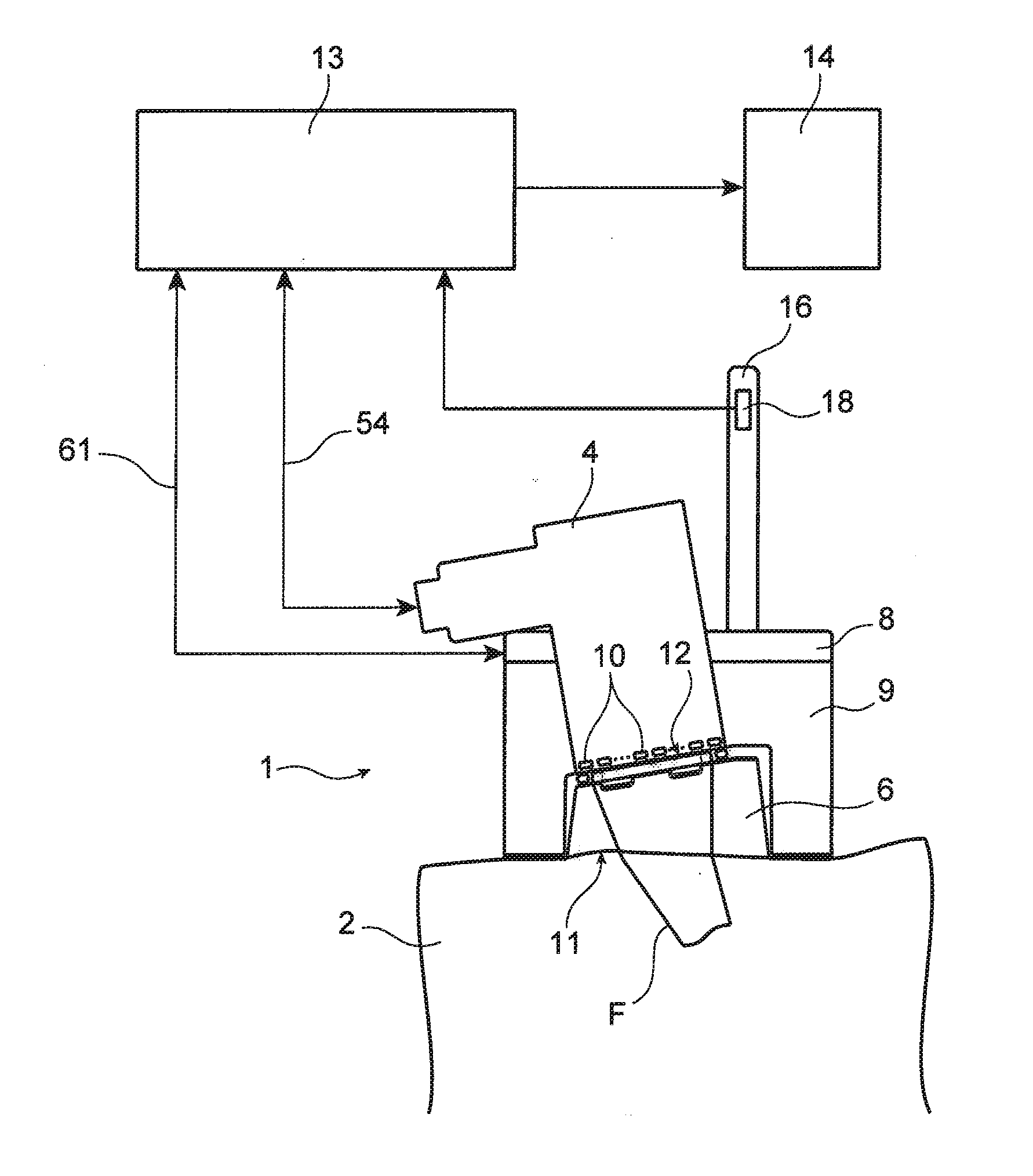 Phased array ultrasonic contact transducer, with a flexible wedge and a profilometer