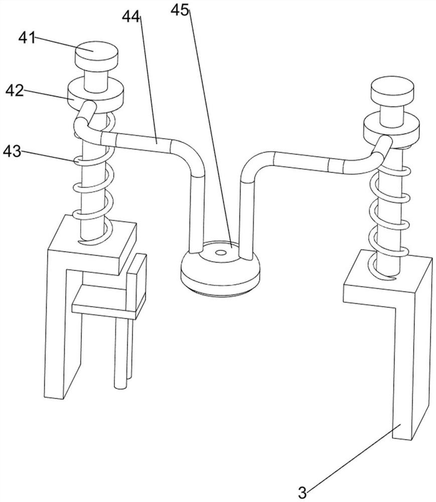 Caking treatment device for modified starch production