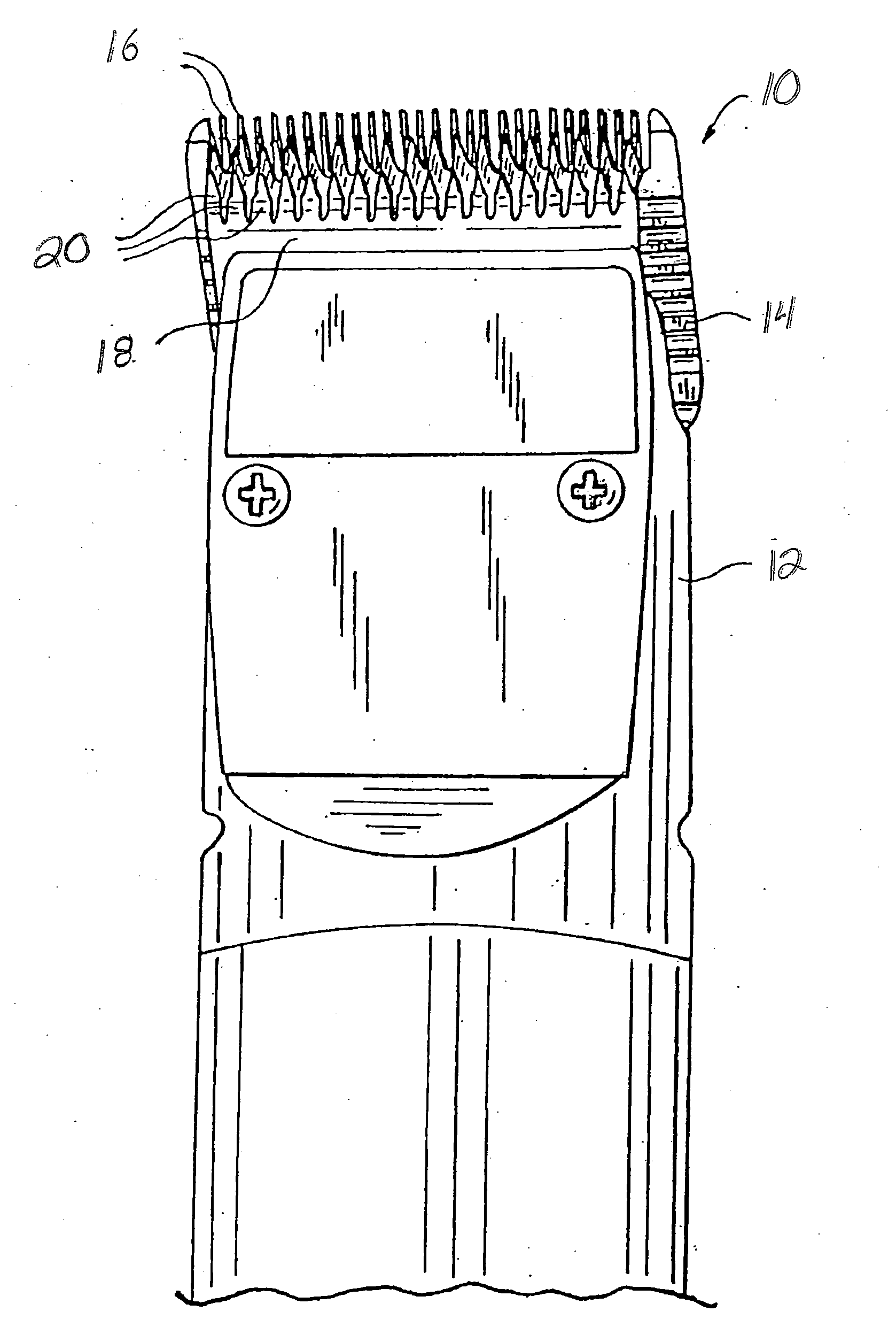 Clipper/trimmer blade set