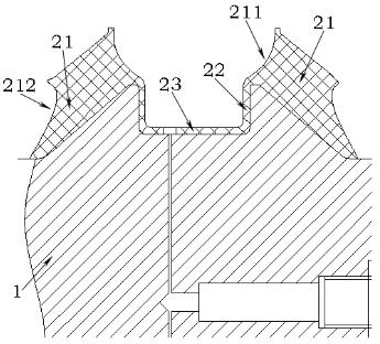 Integral liquid rubber composite joint with small-diameter axial ratio and rigidity adjusting method