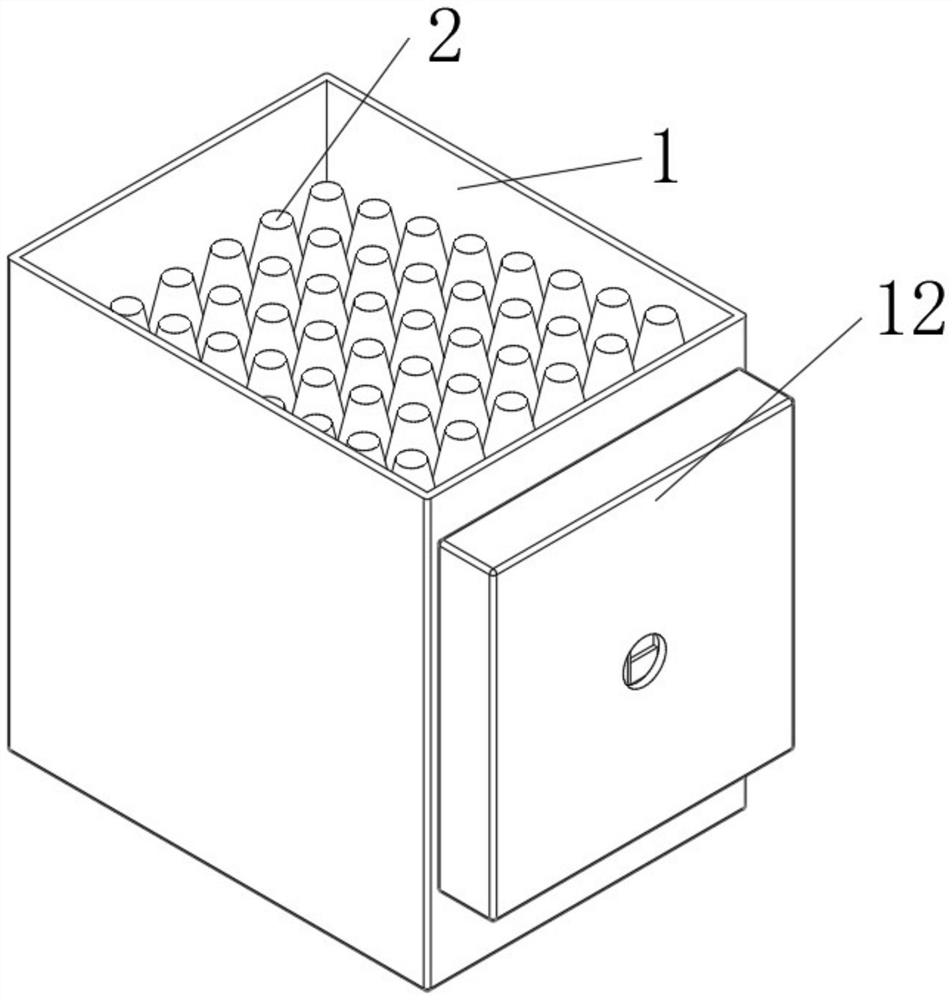 Storage device convenient to position and based on plastic cup production