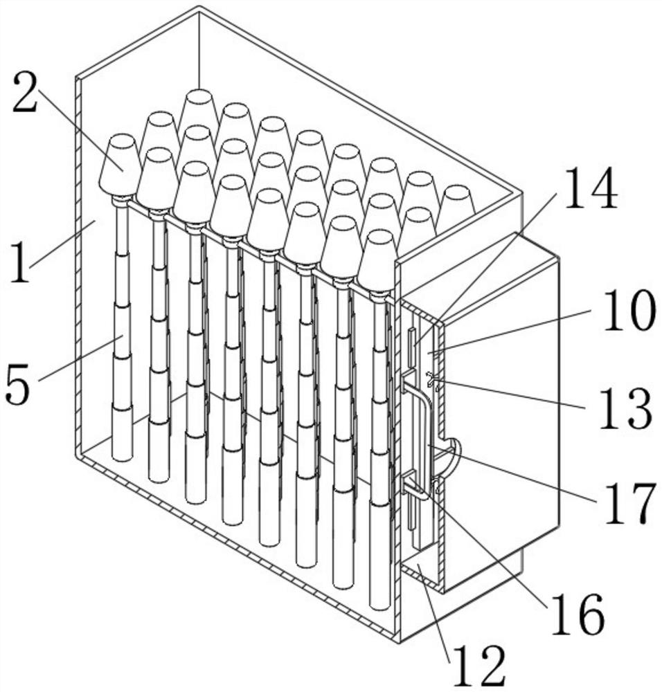 Storage device convenient to position and based on plastic cup production