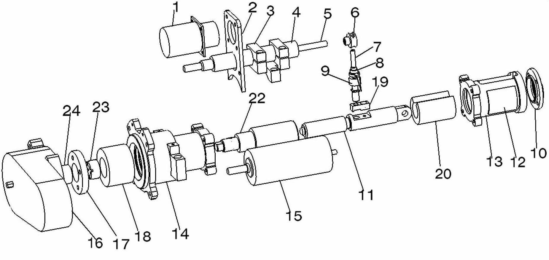 Steering engine for underwater vehicle