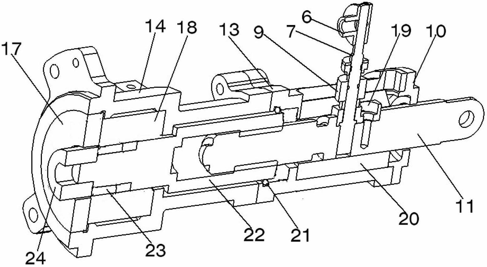 Steering engine for underwater vehicle