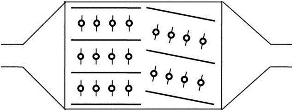 Inhomogeneous plate line electric precipitation method and assembly and electric precipitation device