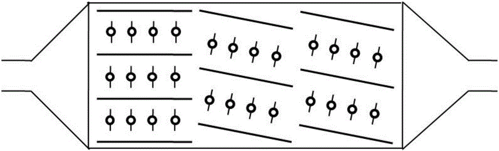 Inhomogeneous plate line electric precipitation method and assembly and electric precipitation device