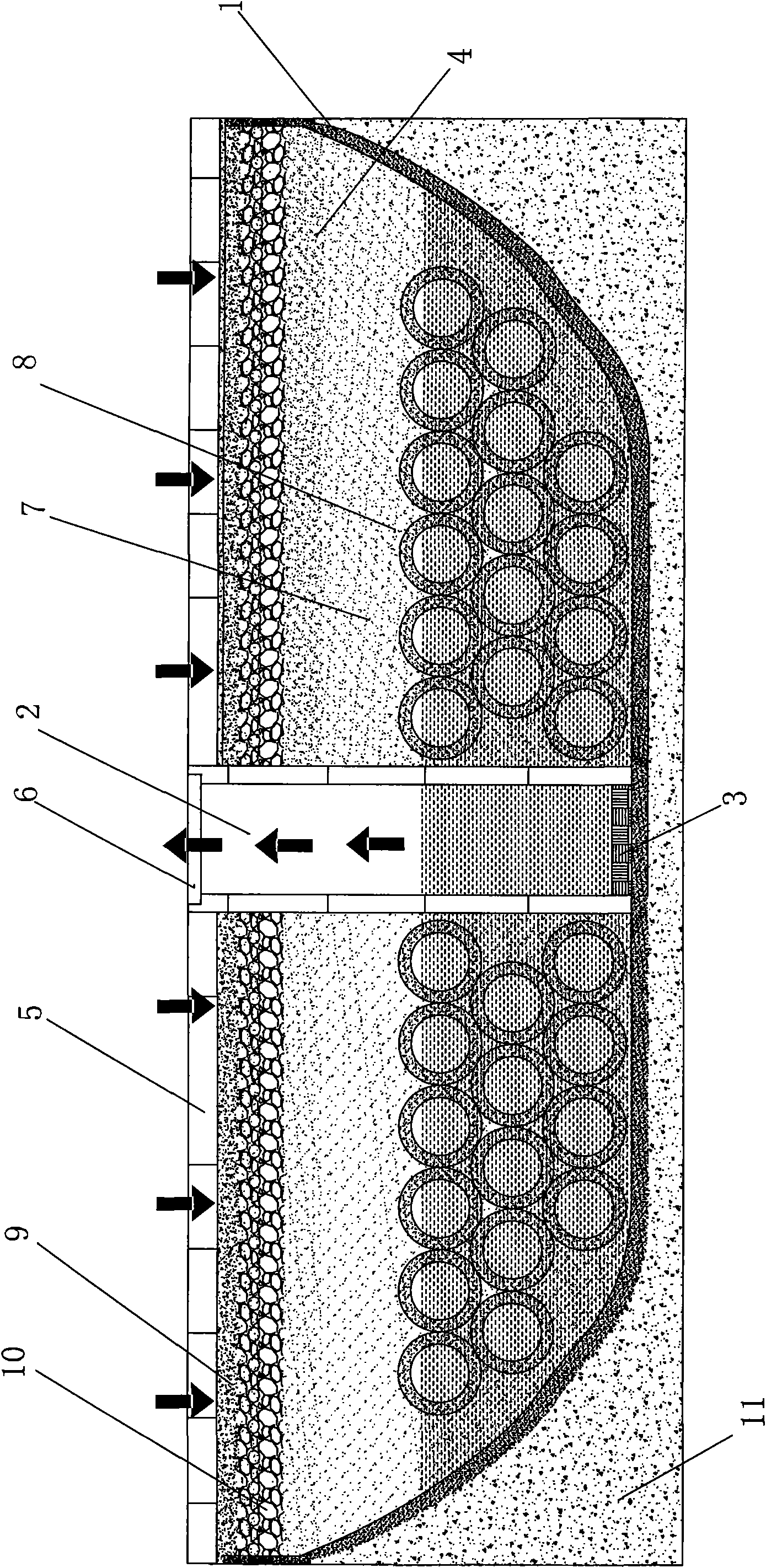 Multi-well water storage system