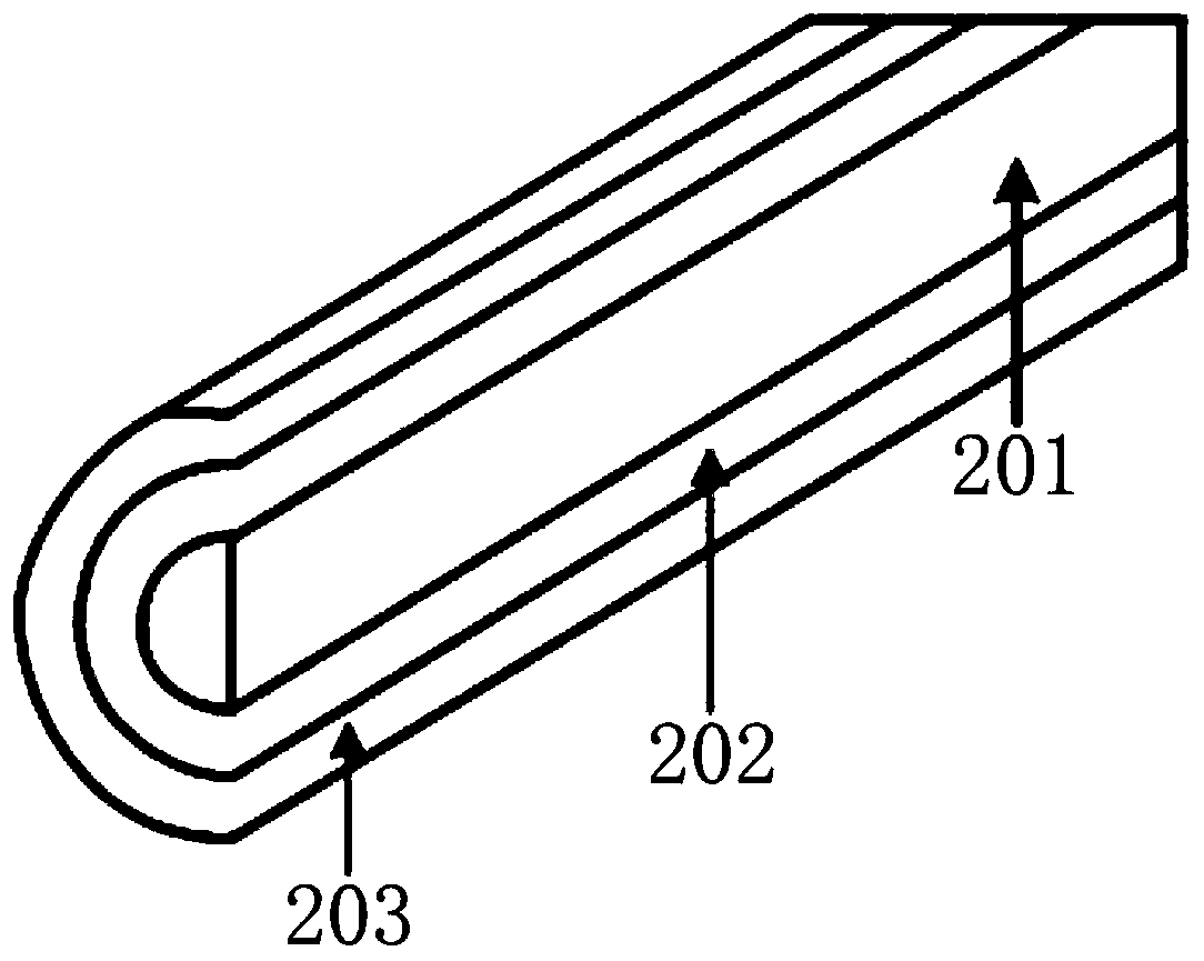 Lithium ion battery monitoring multifunctional fiber sensor, system with sensor and manufacturing method of sensor