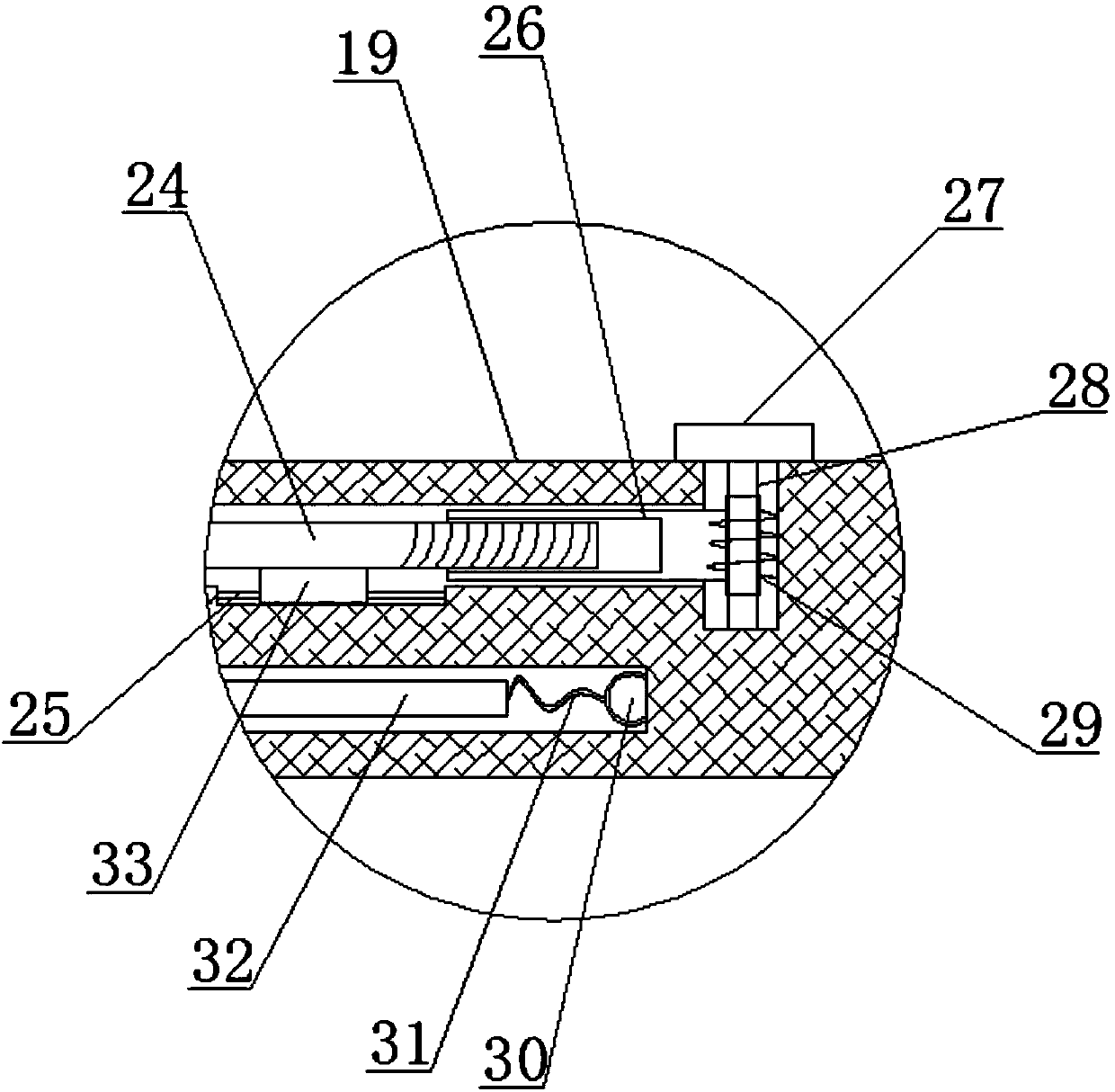 Paper receiving device for corrugated paper board production line