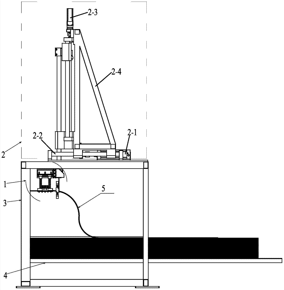 Automobile acoustic parts production line sheet fabric automatic feeding device