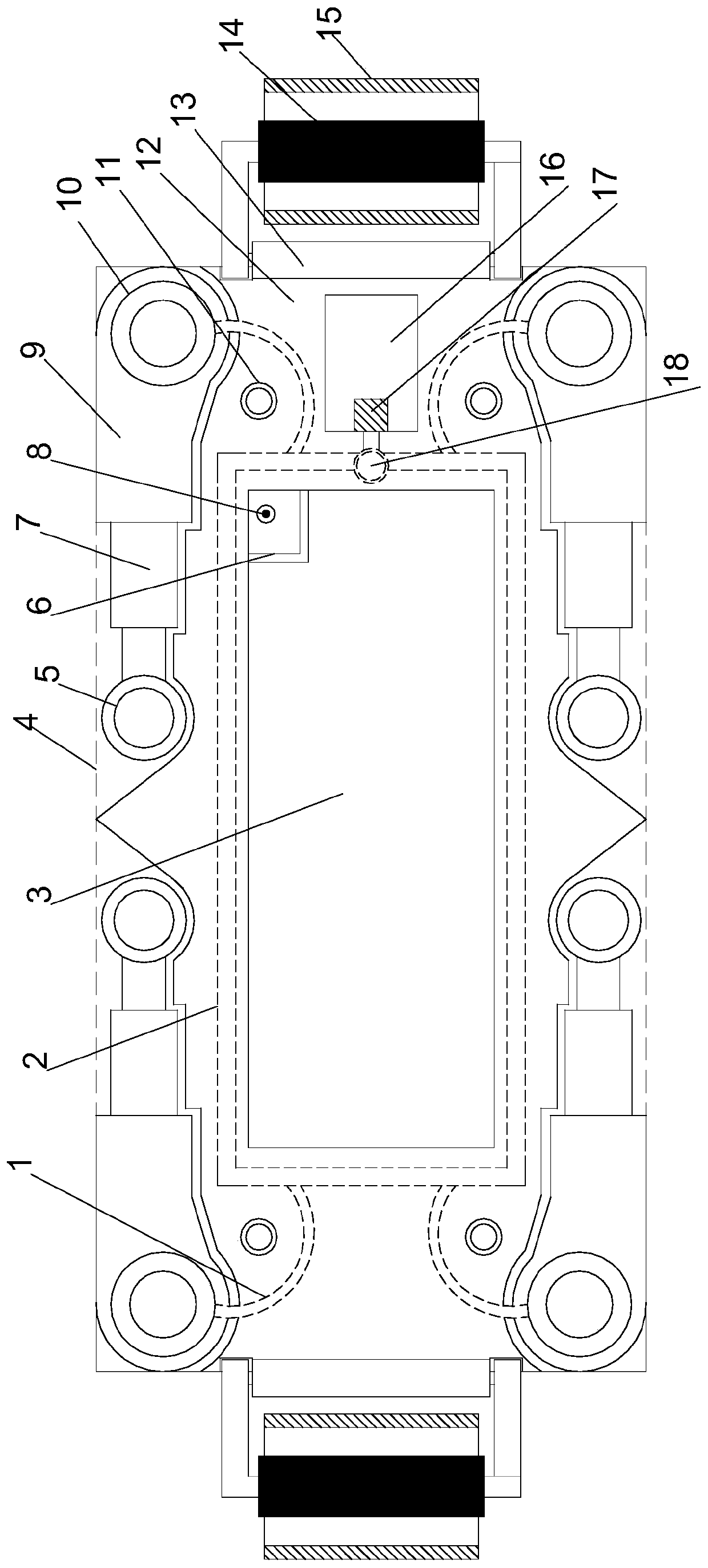 A combined logistics transfer device