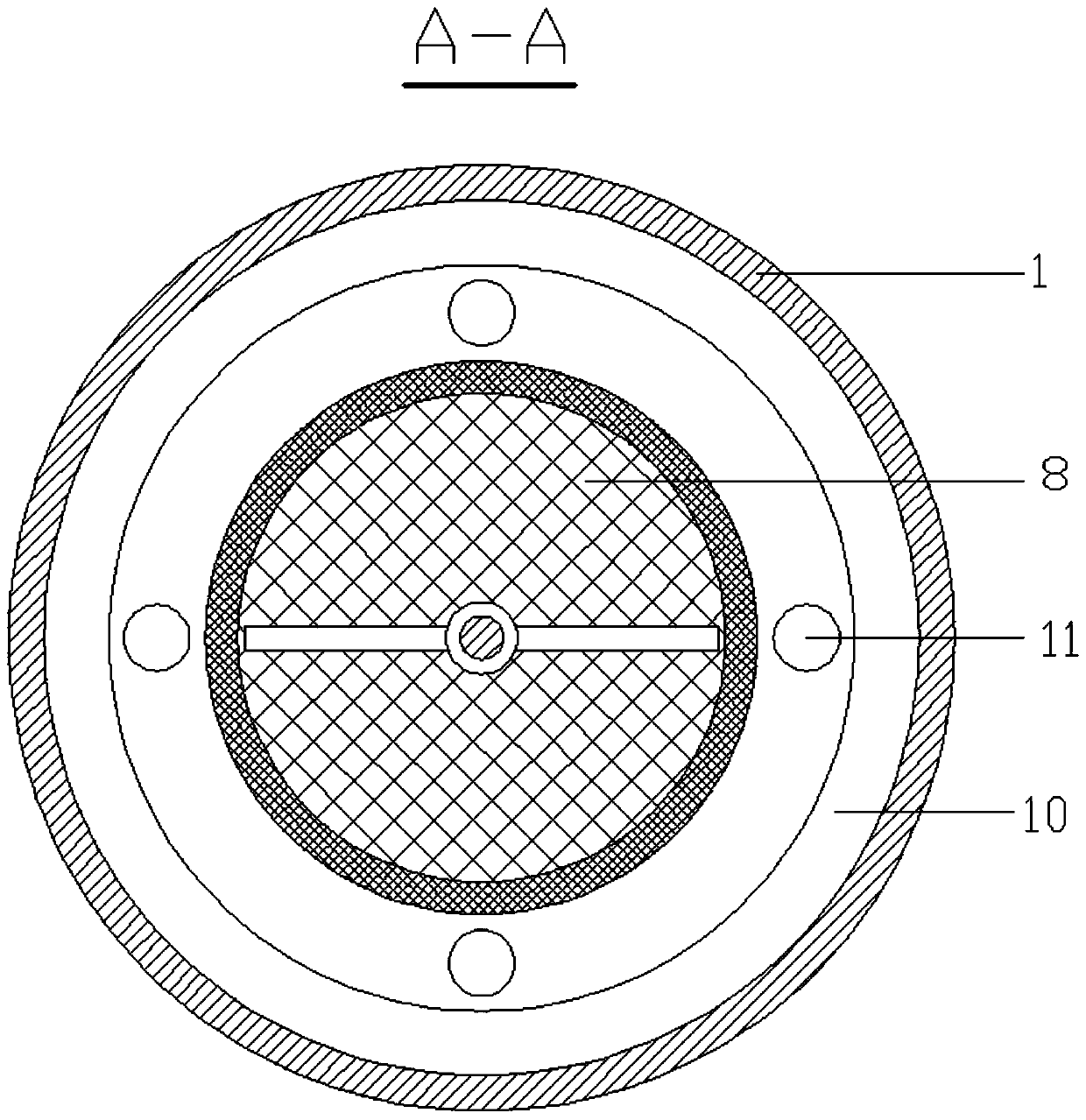 Gangue crushing and screening device for mine production