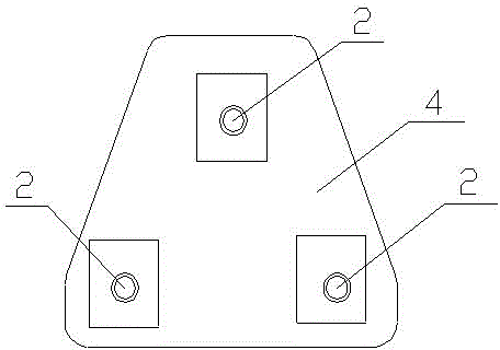 Suspended sound box mounting structure