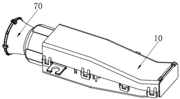 Air outlet mechanism of electronic toilet stool drying device and drying device