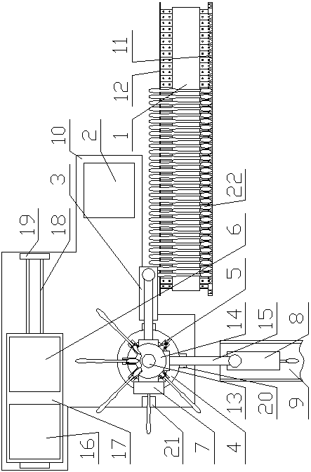 Toothbrush handle automatic marking machine