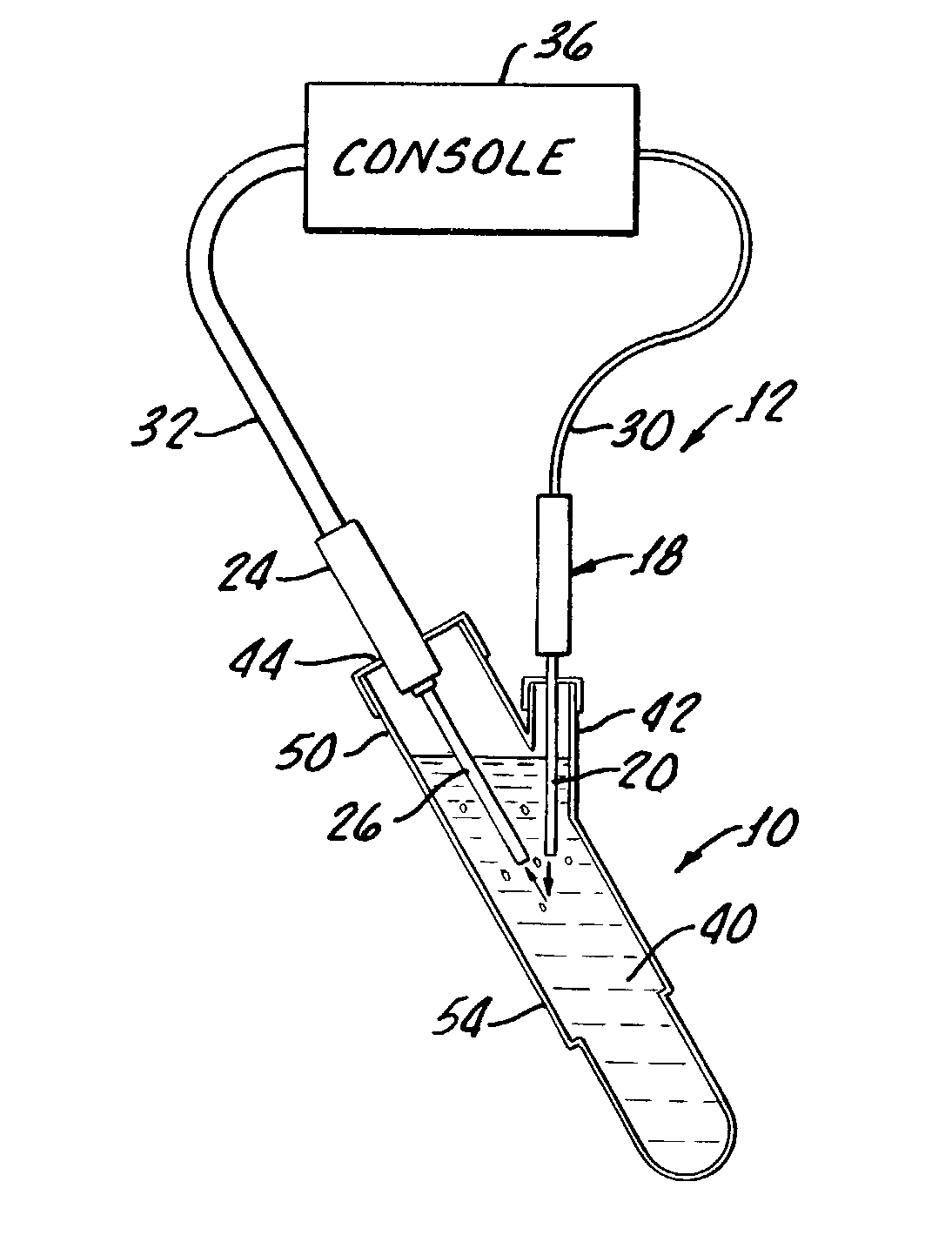 Test chamber for bi-manual lens extraction