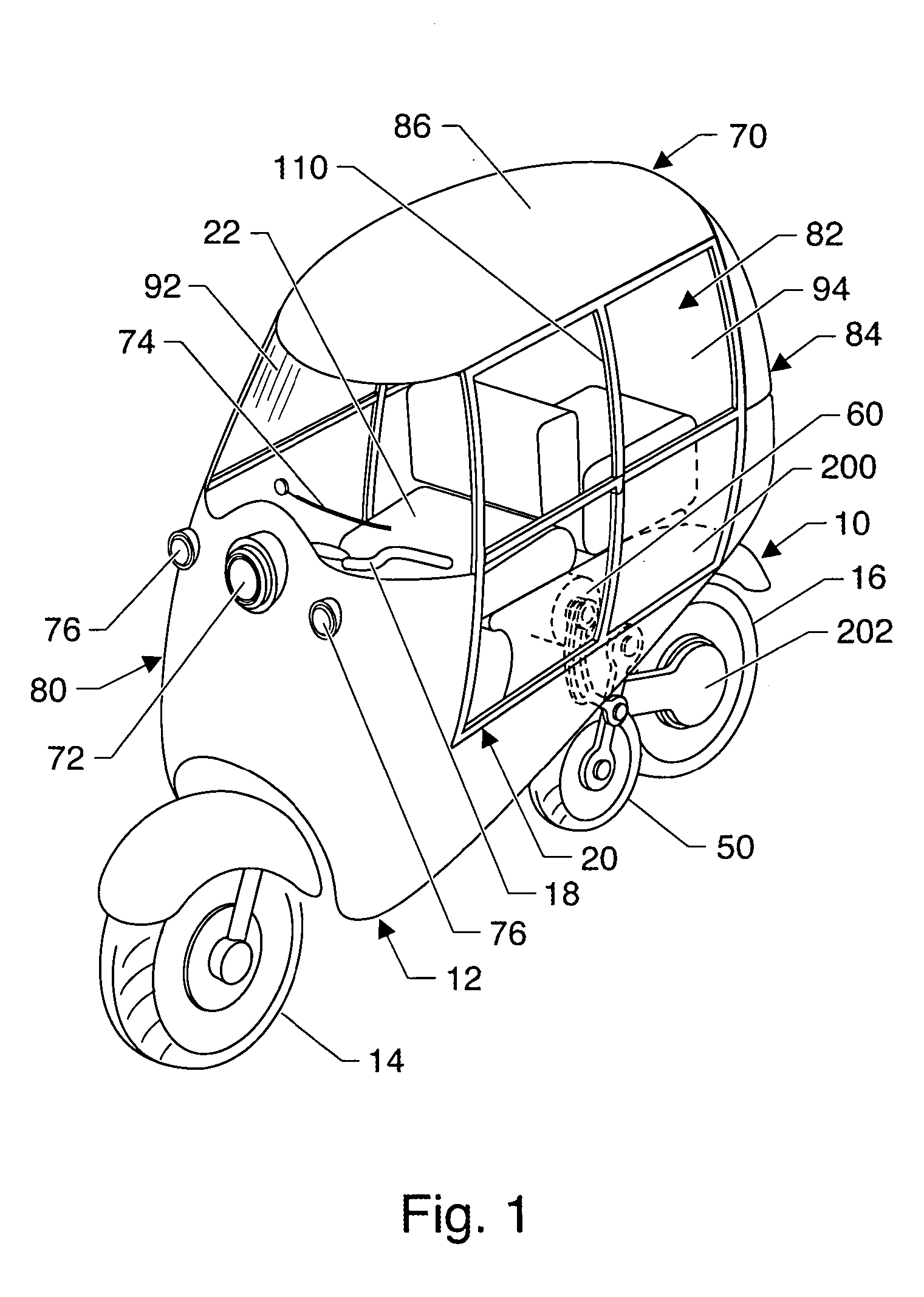 Vehicle of novel configuration and operation