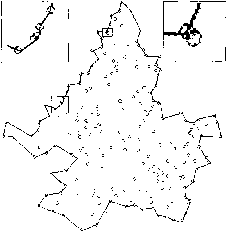 Point group geographic entity selection method under the restriction of correlated elements