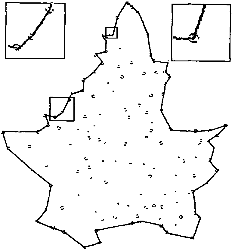 Point group geographic entity selection method under the restriction of correlated elements