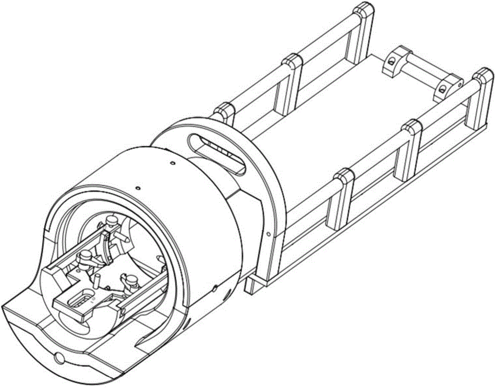 Integrated coil, special for non-human primates, in magnetic resonance imaging system