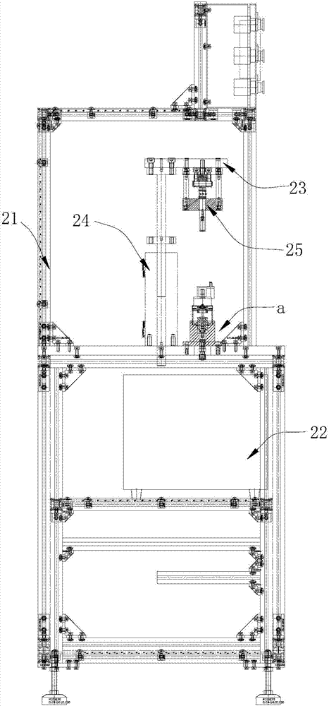 Semi-automatic detection assembly line of starting motor electromagnetic switch