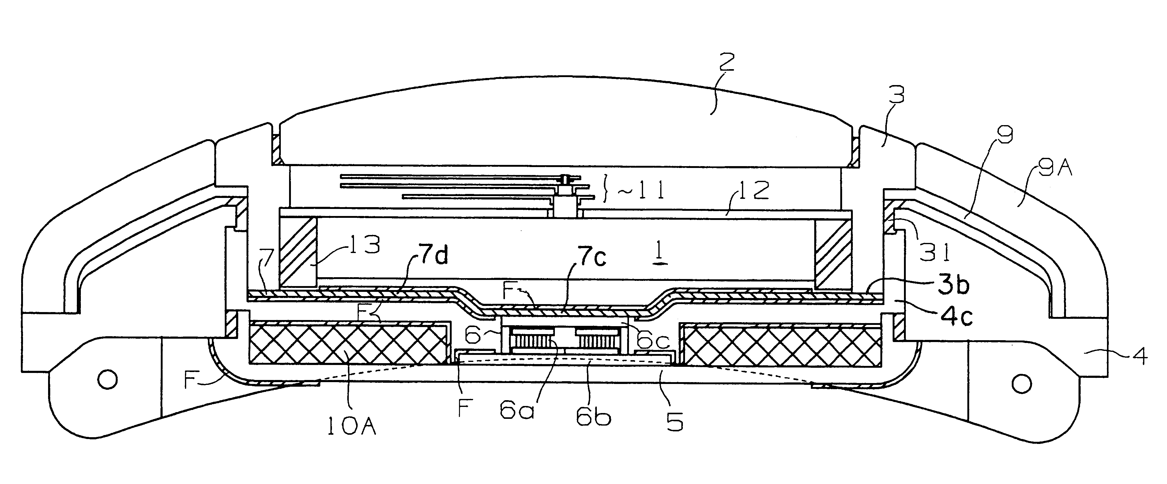 Thermoelectronic generating electronic device