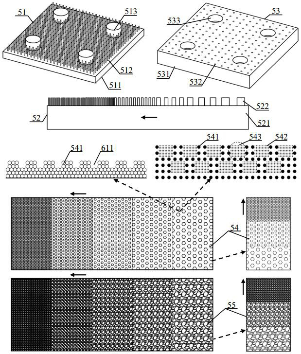 Loop heat pipe with multi-scale structure synergistic mixed wettability inner surface