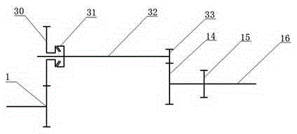 Automobile dual-clutch transmission gear shifting mechanism